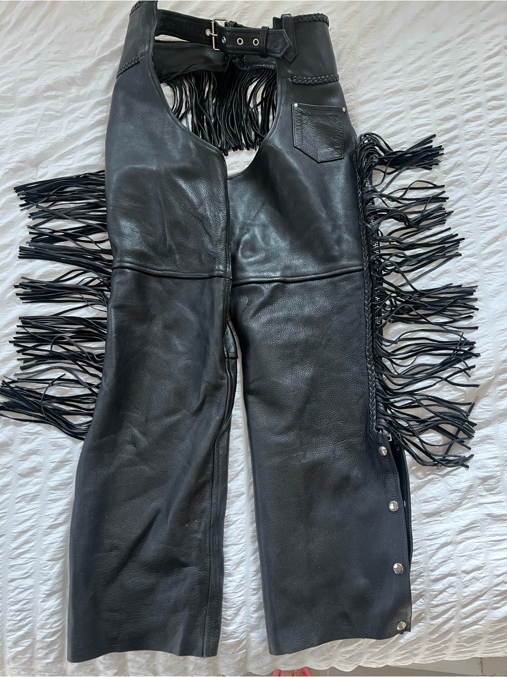 Leather Mill Arizona Matching Jacket & Chaps Set — Size L/M - Picture 8 of 16